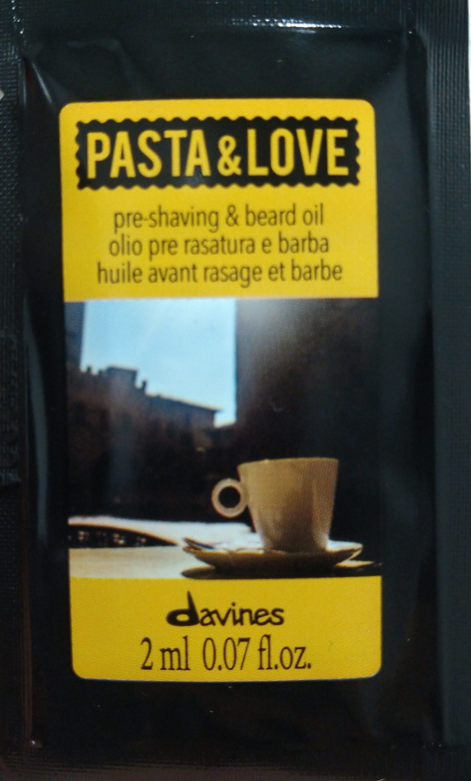 Pasta & Love pre-shaving & beard oil - olejek do brody 2ml